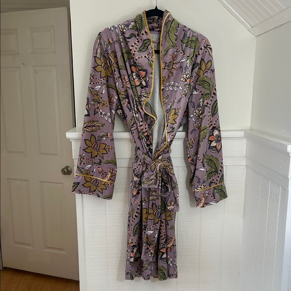 Cost Plus World Market Other - World Market Boho Jungle Floral Velvet Robe, one size